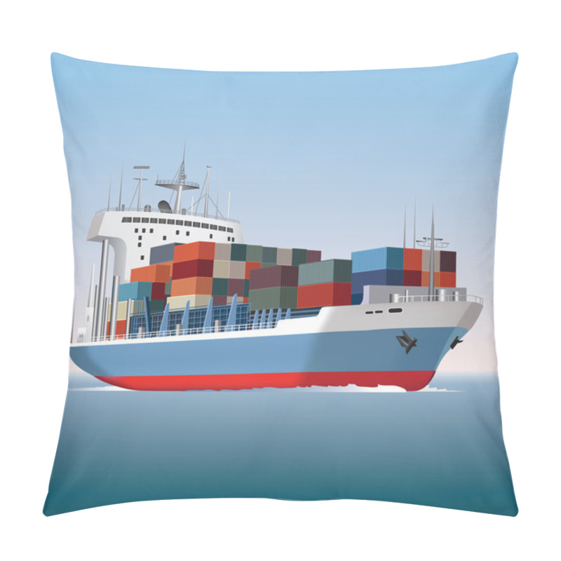 Personality  Container Ship Pillow Covers