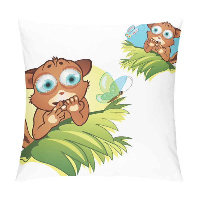 Personality  Vector Cartoon Little Animals Set 2. Pillow Covers