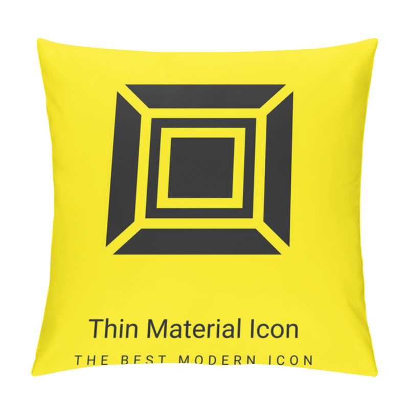 Personality  Art Minimal Bright Yellow Material Icon Pillow Covers