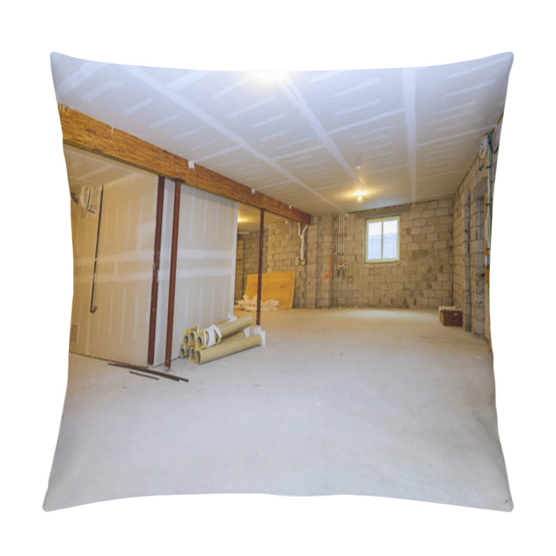 Personality  Unfinished New Build Interior Construction Basement Renovation Ground Floor Inside Pillow Covers