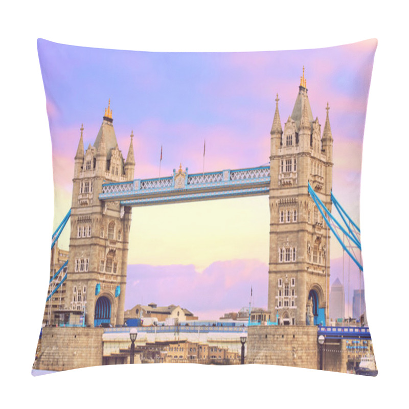 Personality  Tower Bridge At Sunset. Popular Landmark In London, UK Pillow Covers