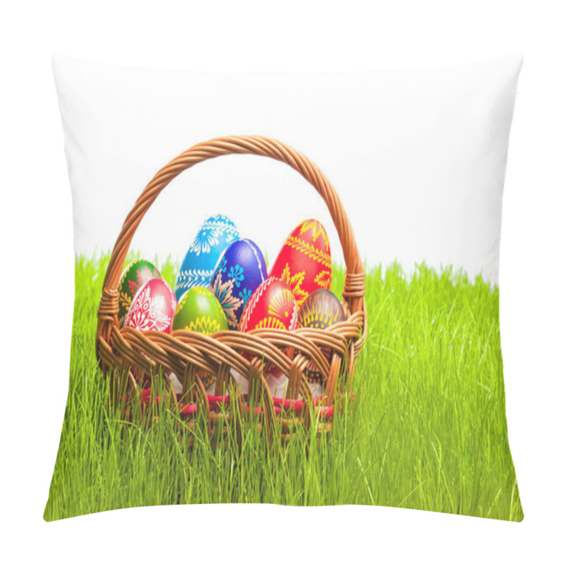 Personality  Eggs In Easter Basket Pillow Covers