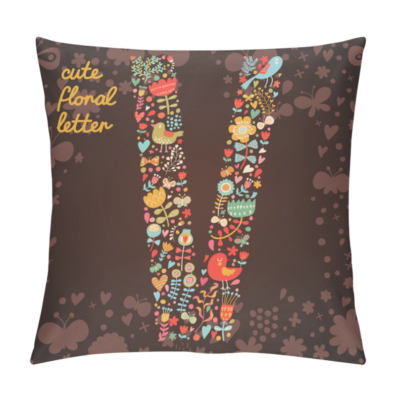 Personality  The Letter V. Pillow Covers