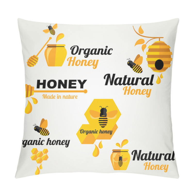 Personality  Honey Badges And Labels Pillow Covers