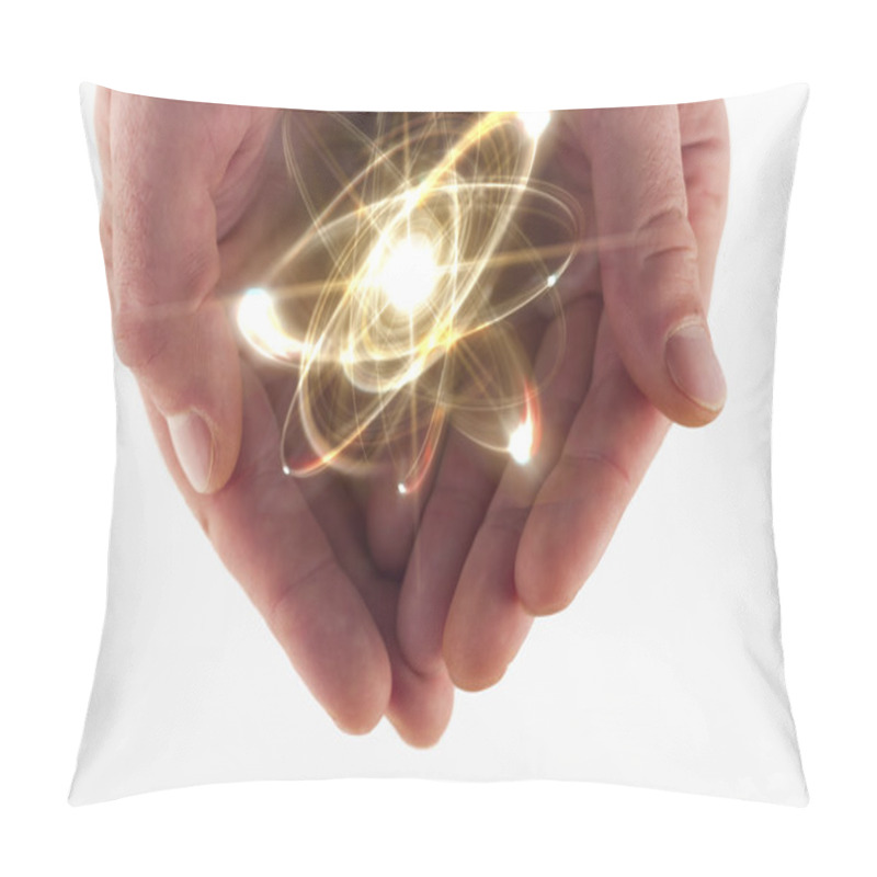 Personality  Atom Particle Hands Pillow Covers