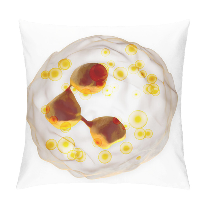 Personality  White Blood Cell - Neutrophil Pillow Covers