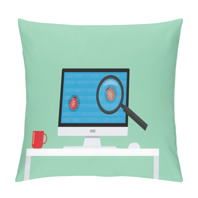 Personality  Search And Find Bugs Debugging Pillow Covers