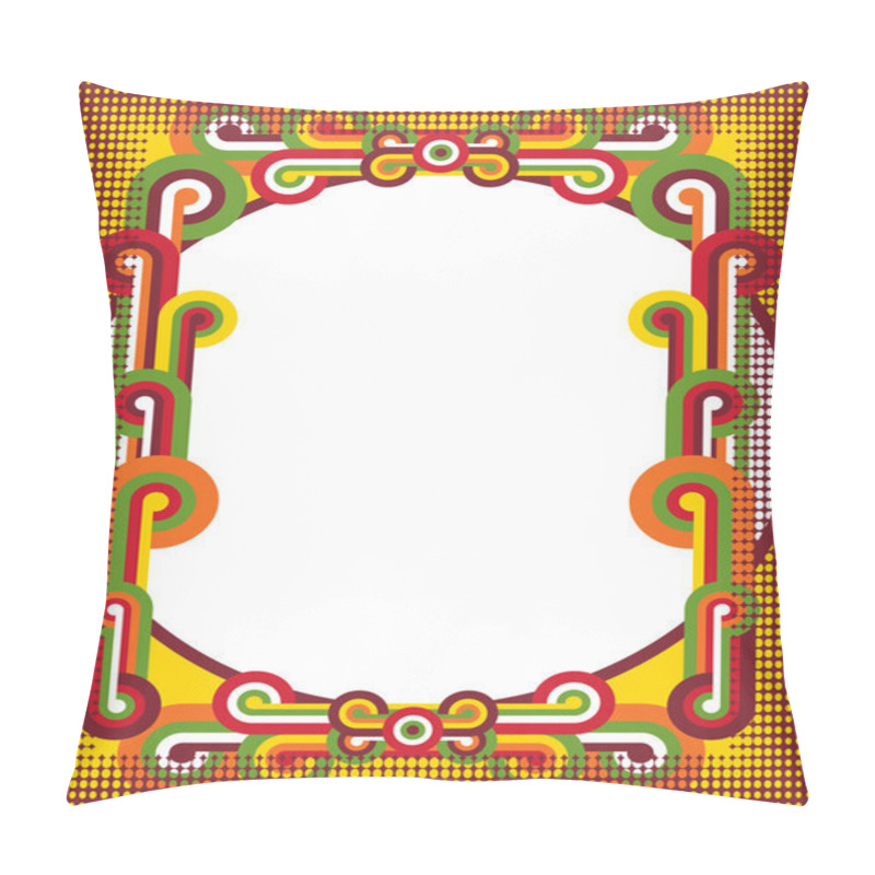 Personality  PopArt Circles Frame Pillow Covers