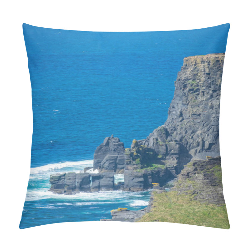 Personality  Walking At The Very Spectacular Cliffs Of Moher, Co Clare, Ireland Pillow Covers