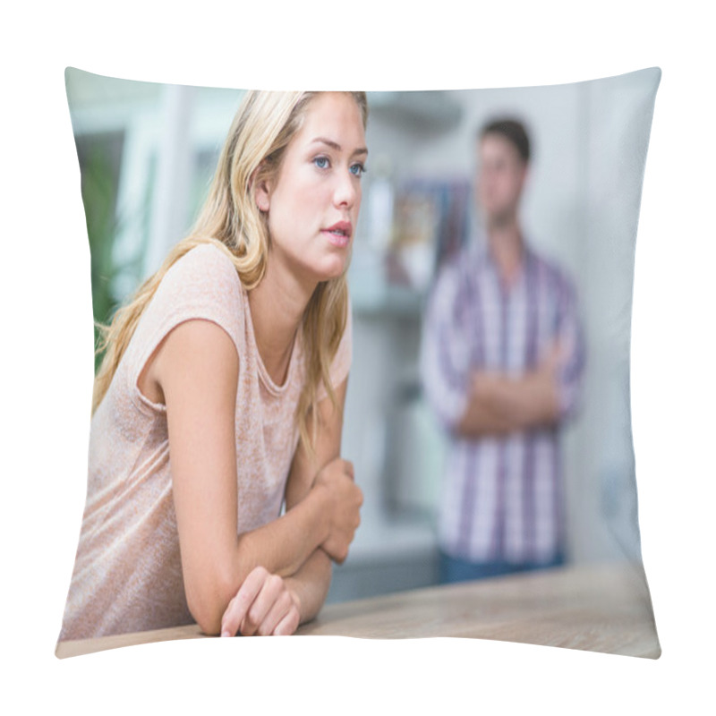 Personality  Annoyed Couple Ignoring Each Other Pillow Covers