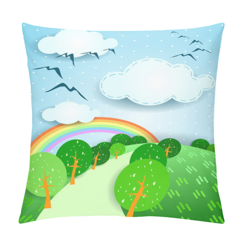 Personality  Fantasy Landscape Pillow Covers