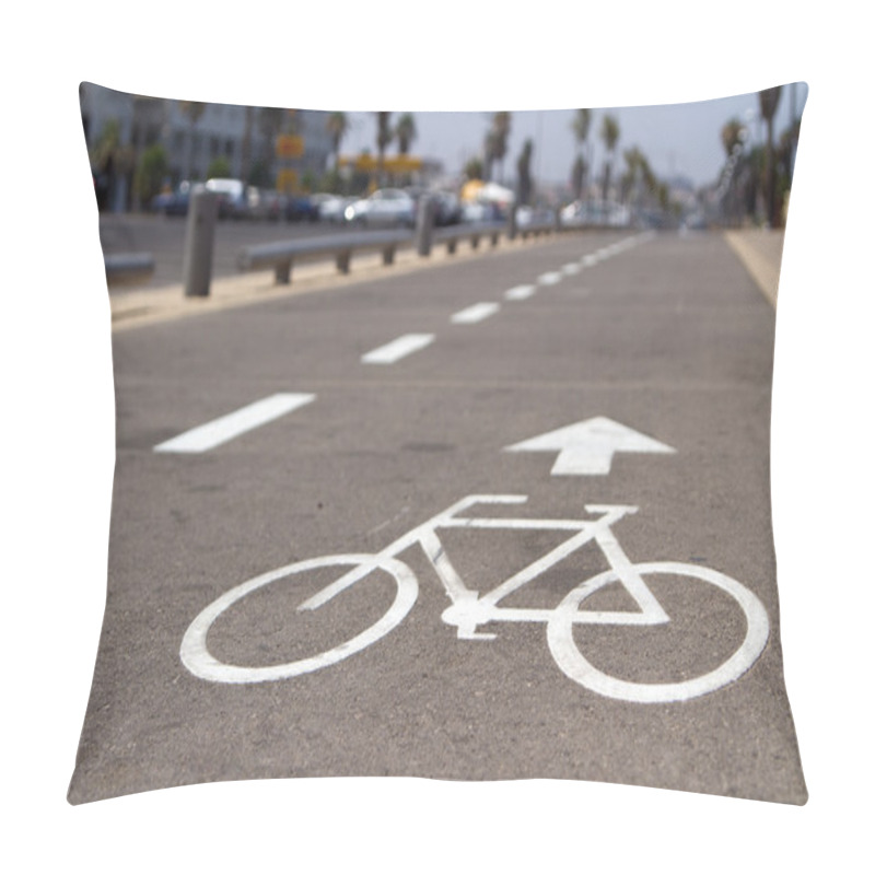 Personality  Bicycle Road Sign Pillow Covers