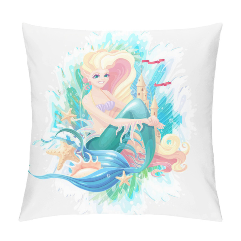 Personality  Vector Sea Cartoon Composition Pillow Covers