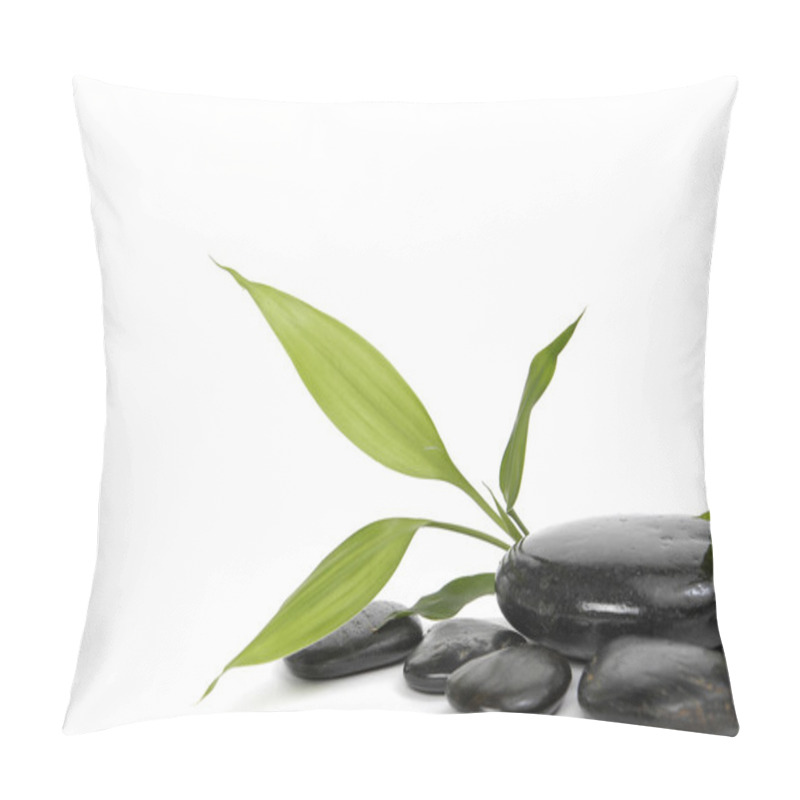 Personality  Zen Stones And Bamboo Leaves Pillow Covers