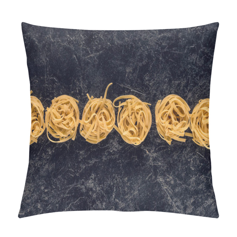 Personality  Pasta Nests In Row Pillow Covers