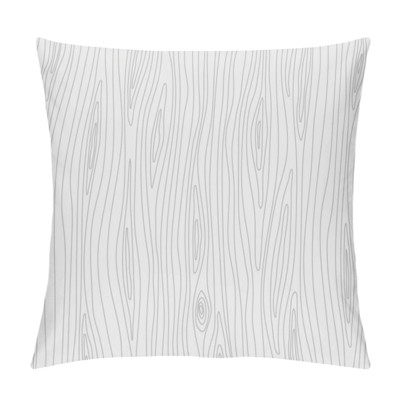 Personality  Wooden Light Grey Texture. Vector Wood Background Pillow Covers