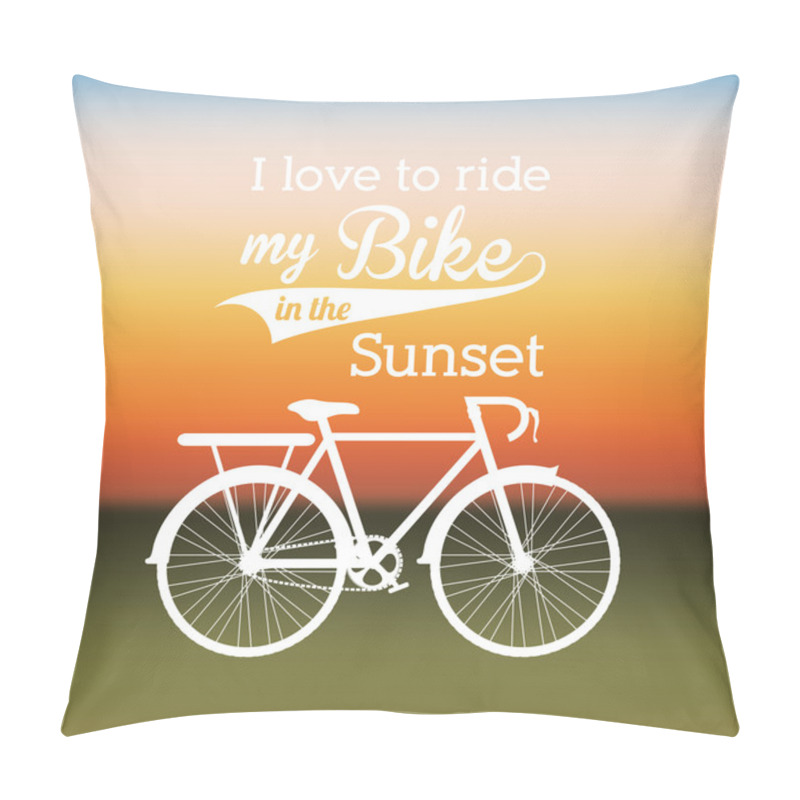 Personality  Bike Design  Pillow Covers