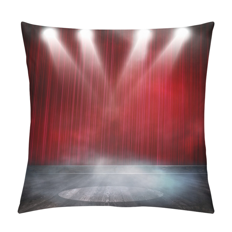 Personality  Red Background In Show. Pillow Covers