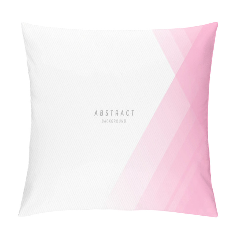 Personality  Abstract Pink Rectangle Boxes Shape Overlap On White Background For Valentine And Girl. Suit For Poster, Flier, Banner, And Illustration. Pink Background For Presentation Design Pillow Covers