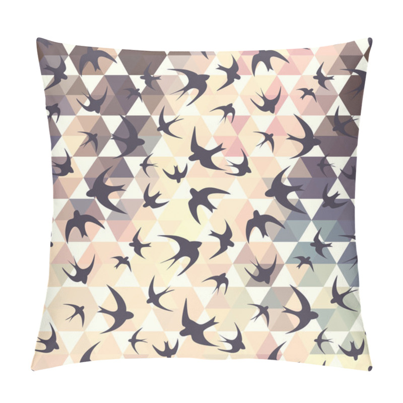 Personality   Swallow And Hexagons Pillow Covers