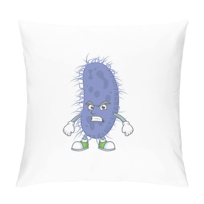 Personality  Mascot Design Style Of Salmonella Typhi With Angry Face Pillow Covers