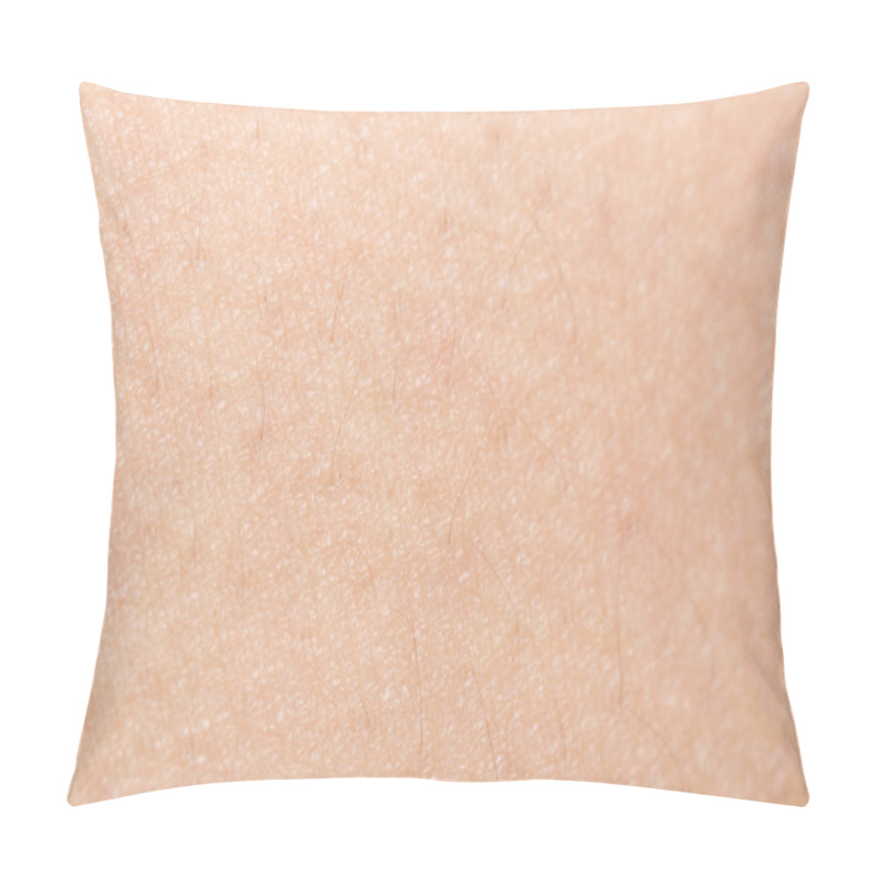 Personality  Soft Focus Human Skin Texture With Black Hairs For Healthy Textu Pillow Covers