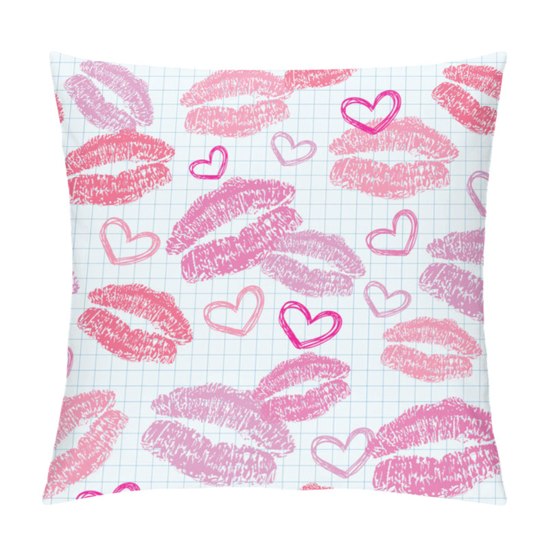 Personality  Pattern With Kisses Pillow Covers