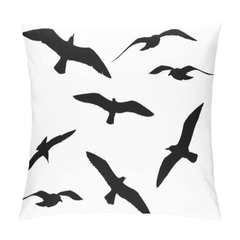 Personality  Various Birds Over White Pillow Covers