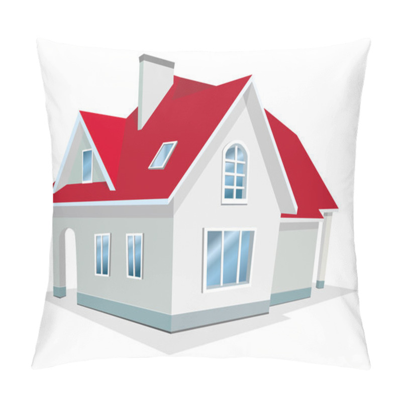 Personality  Vector Illustration Of House Pillow Covers