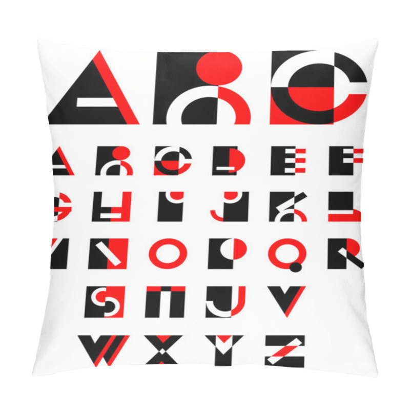 Personality  Original Geometric Alphabet Pillow Covers