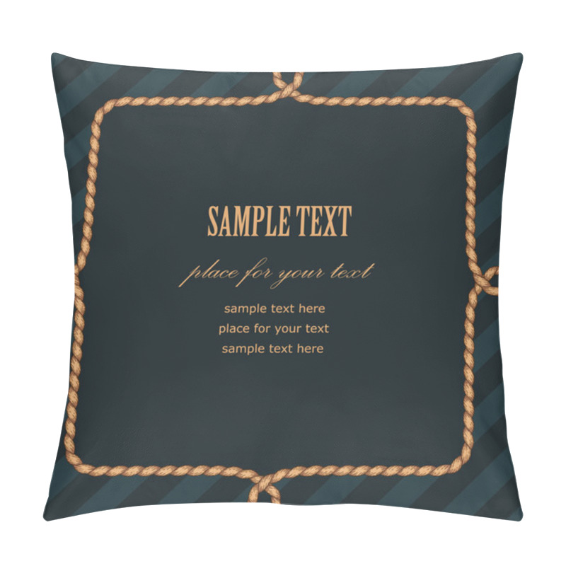 Personality  Frame Rope Twist Pillow Covers