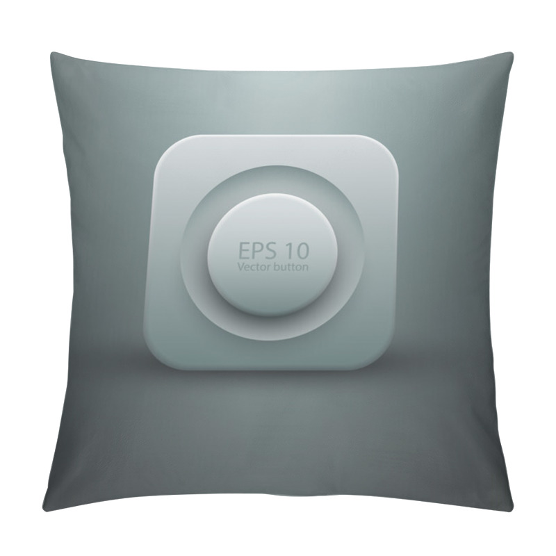 Personality  White Web Button Vector Illustration  Pillow Covers