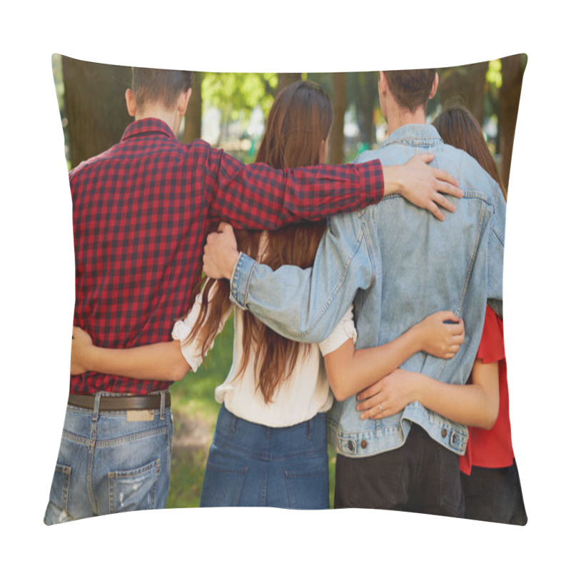 Personality  Best Friends Forever. Happiness, Leisure Concept Pillow Covers