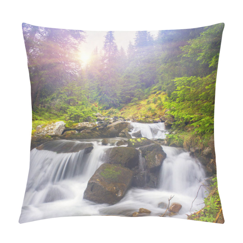 Personality  Prut River In The Wild Forest Pillow Covers