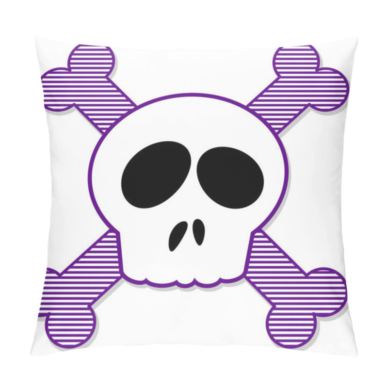 Personality  Skull And Crossbones Pillow Covers