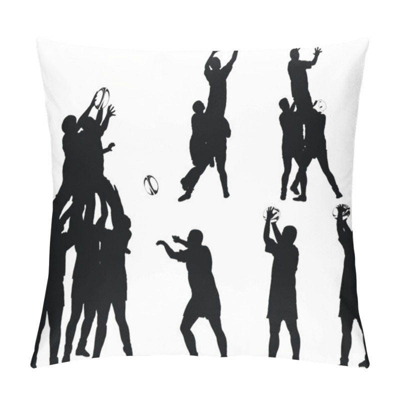 Personality  Rugby Player Collection - Vector Pillow Covers