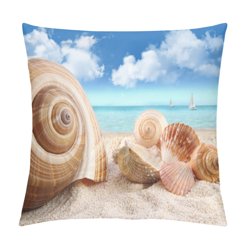 Personality  Seashells On The Beach Pillow Covers