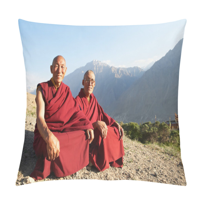 Personality  Two Indian Tibetan Monk Lama Pillow Covers