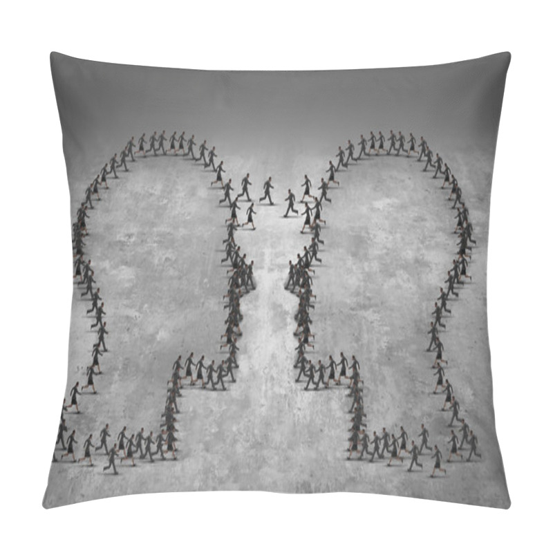 Personality  Teamwork Leadership Business Concept Pillow Covers