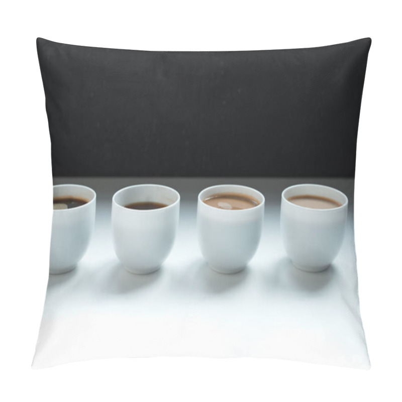 Personality  Different Kinds Of Coffee In Row  Pillow Covers