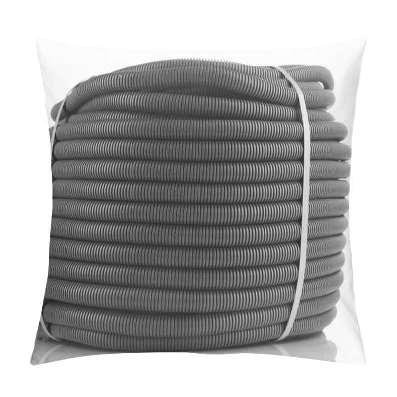 Personality  Black Cable Isolated On White Pillow Covers