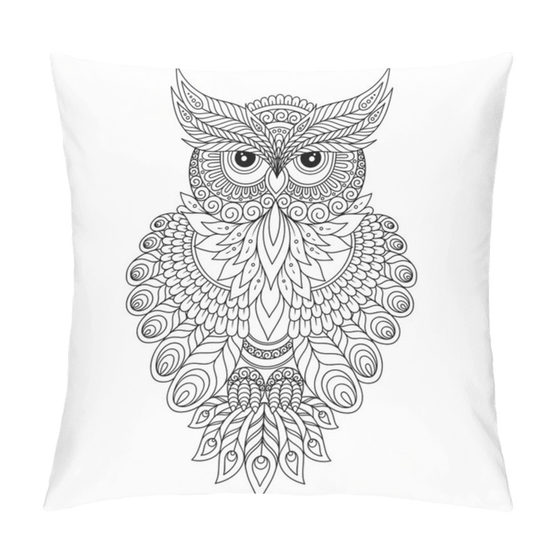 Personality  Decorative Ornamental Owl. Pillow Covers