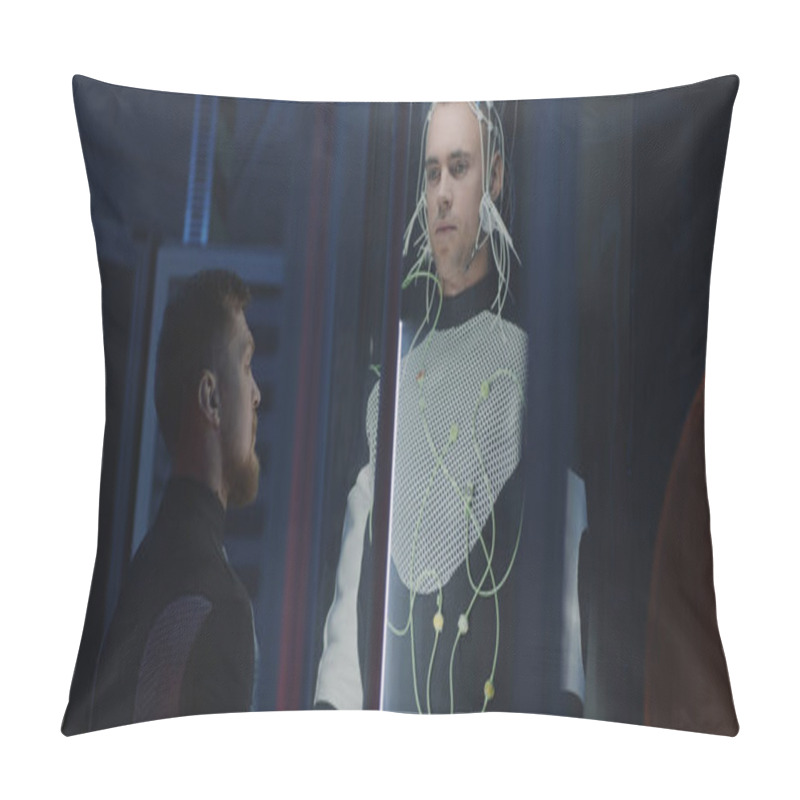 Personality  Scientists Studying Human Biology On Mars Pillow Covers