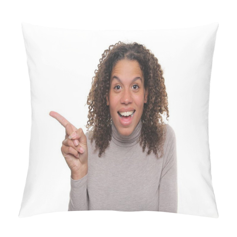 Personality  Beautiful Happy Afro Woman Pillow Covers