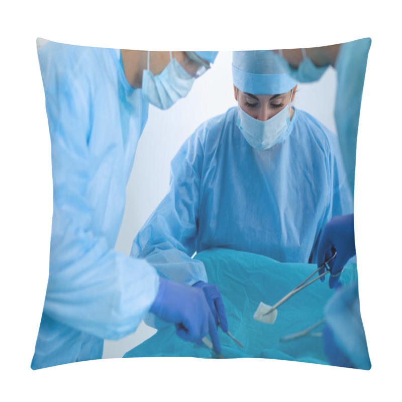 Personality  Surgery Team In The Operating Room Pillow Covers