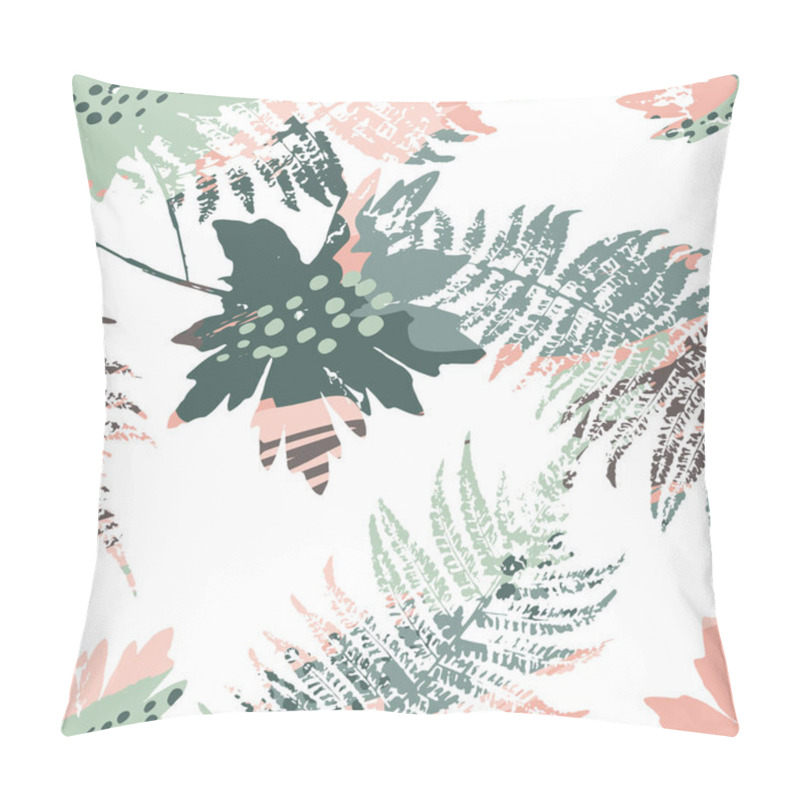 Personality  Abstract Seamless Pattern With Leaves. Pillow Covers