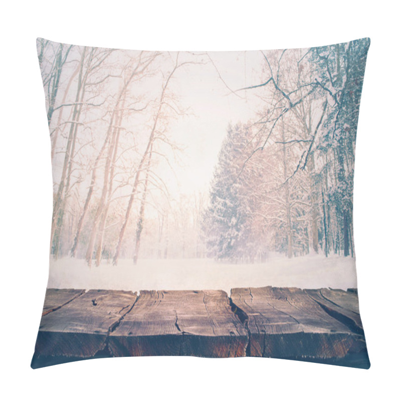 Personality  Winter Background Pillow Covers