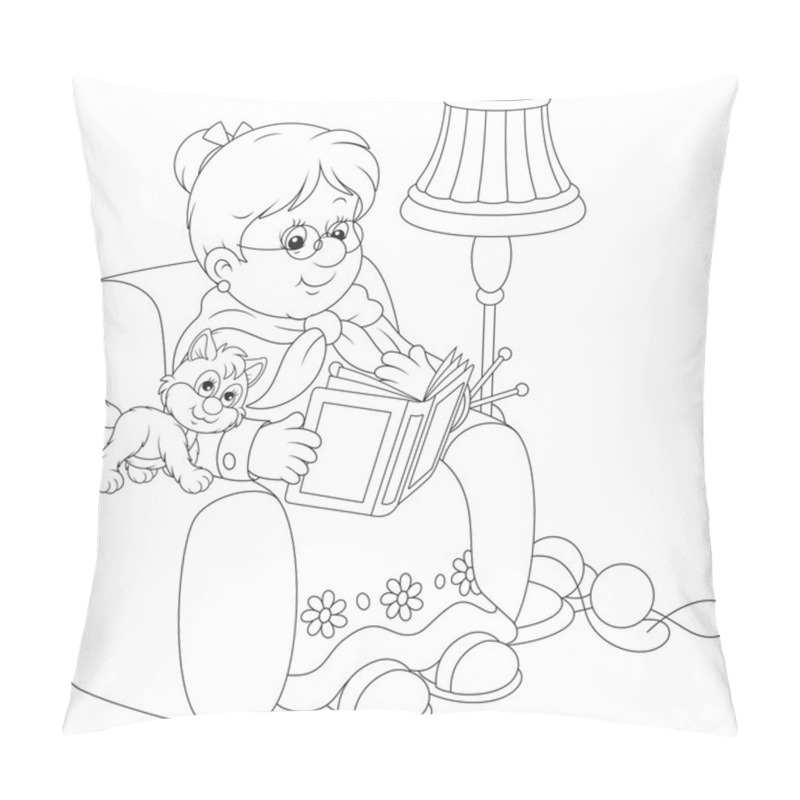 Personality  Granny Reading Pillow Covers