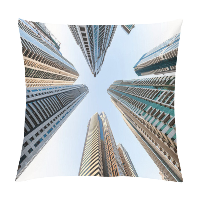 Personality  High Skyscrapers In Dubai Pillow Covers