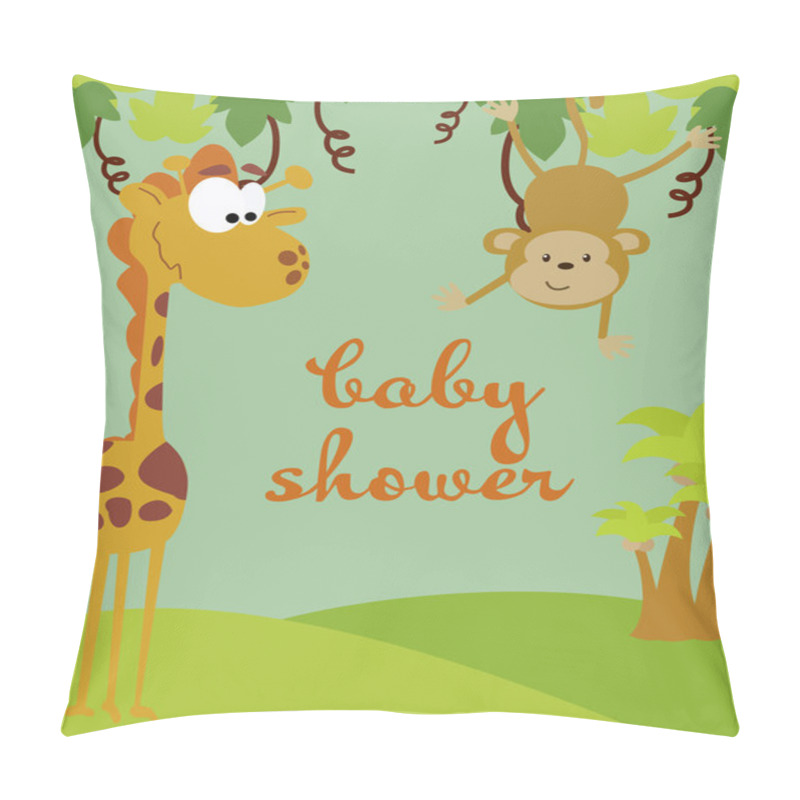 Personality  Baby Shower Card Pillow Covers